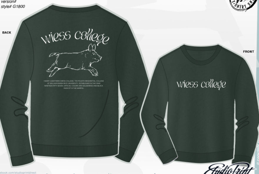 [PRINTED] Wiess Aesthetic Sweatshirt (designed by Toni Salami)