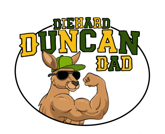 Diehard Duncan Dad Sticker (Parents Weekend)