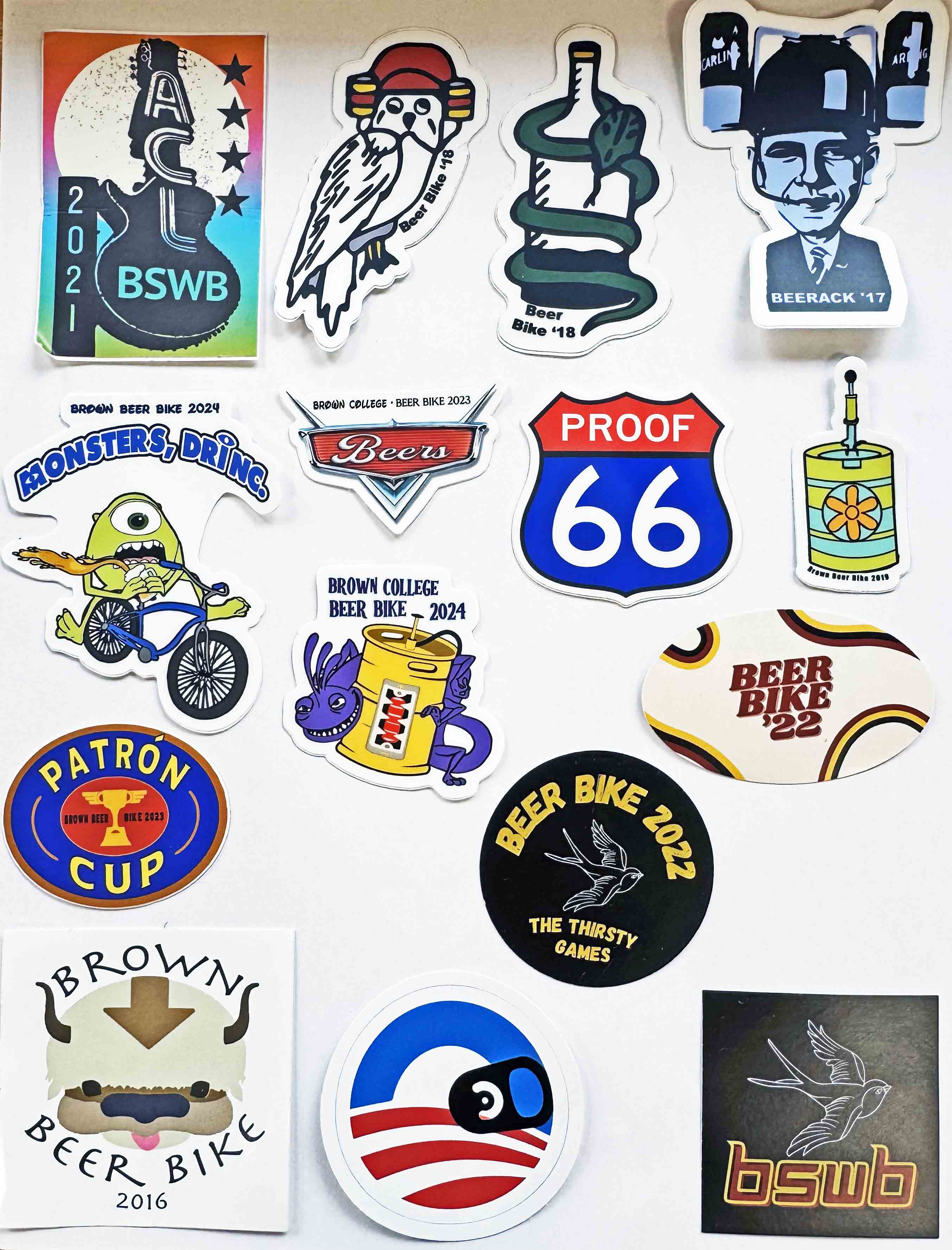 Individual Brown Stickers