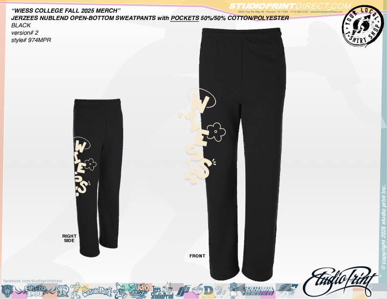 [PRINTED] wiess sweatpants! (designed by Tobi Babalola)
