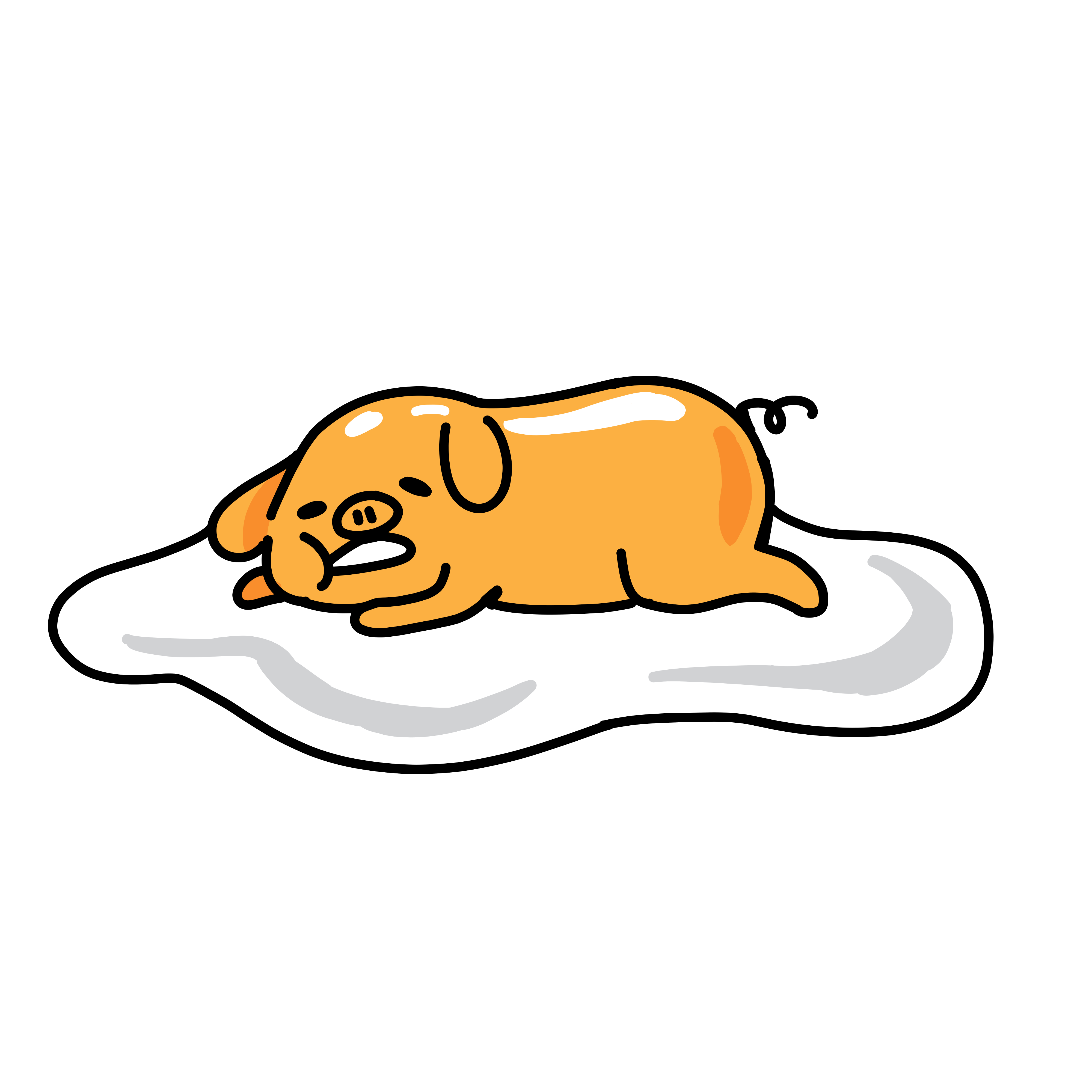 [DIE CUT] Wiess Gudetama Sticker (designed by Toni Salami)